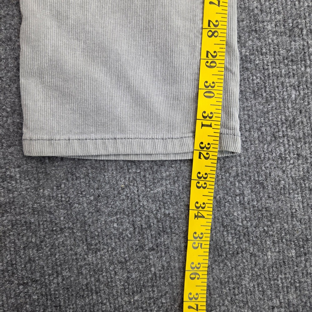 Marine Layer Cambridge Cord Pants Mens 32x32 Gray Corduroy Straight Leg Casual - Picture 5 of 7